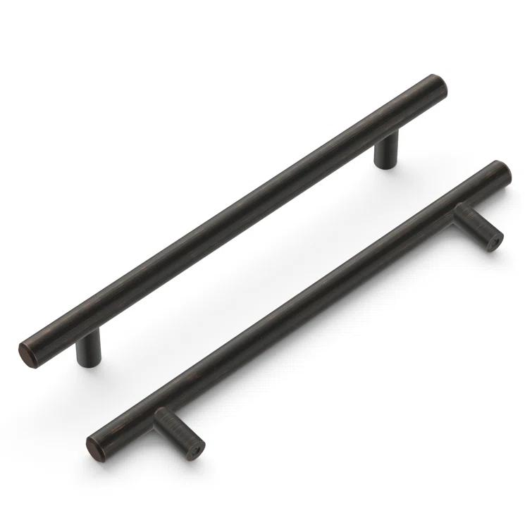 Bar Pull Kitchen Cabinet Handles, Solid Core Drawer Pulls for Cabinet Doors, 6-5/16" (160mm)