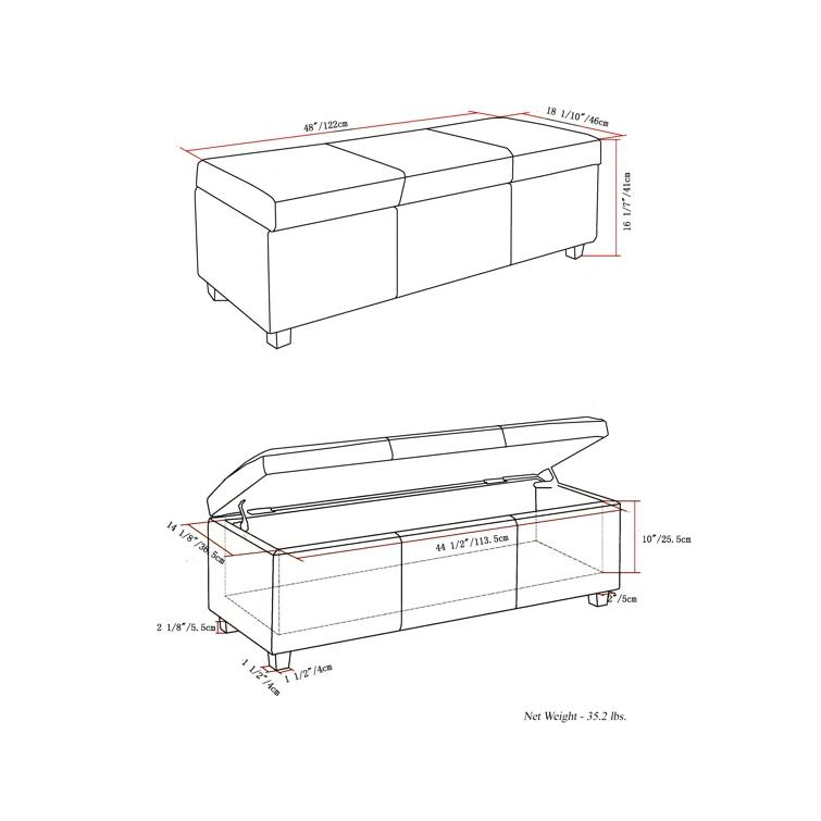 Avalon Upholstered Ottoman