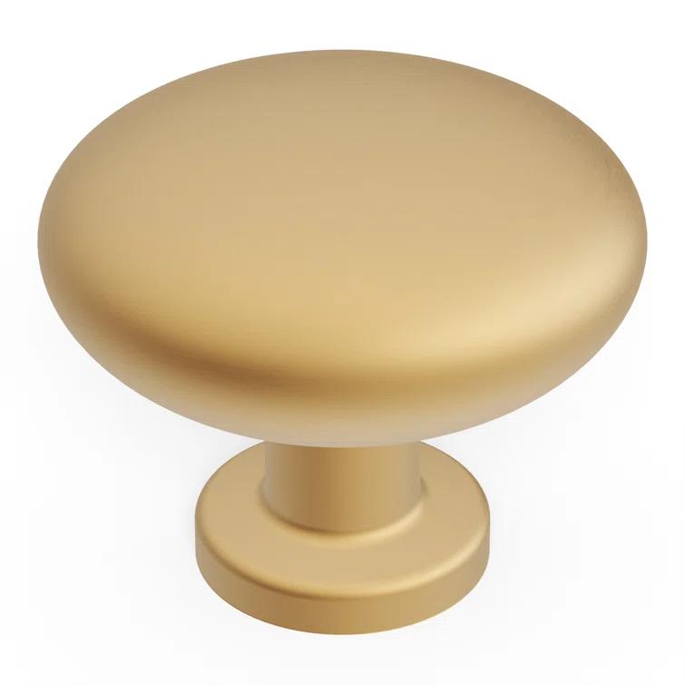 Heritage Designs Kitchen Cabinet Knobs, 1 1/8" Round Knob Pull for Doors, Drawers and Dressers