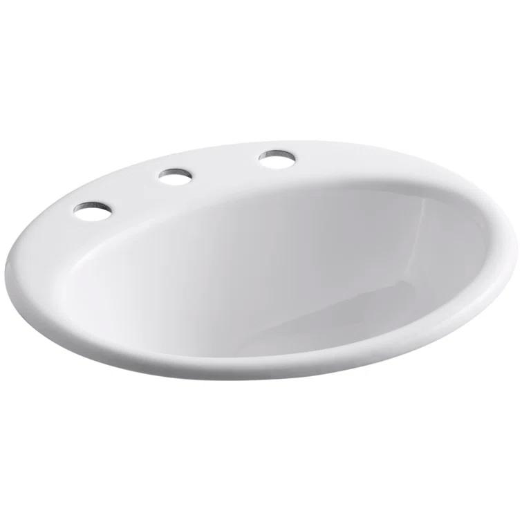 Farmington Self Rimming Bathroom Sink with Center