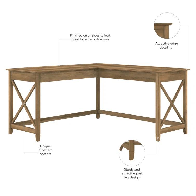 Huckins 60W L Shaped Desk