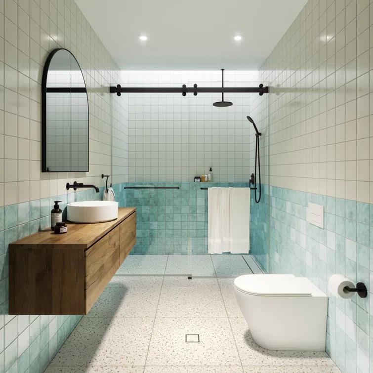 Polaris 60 in. x 78 in. Fully Frameless Sliding Bypass Shower Door