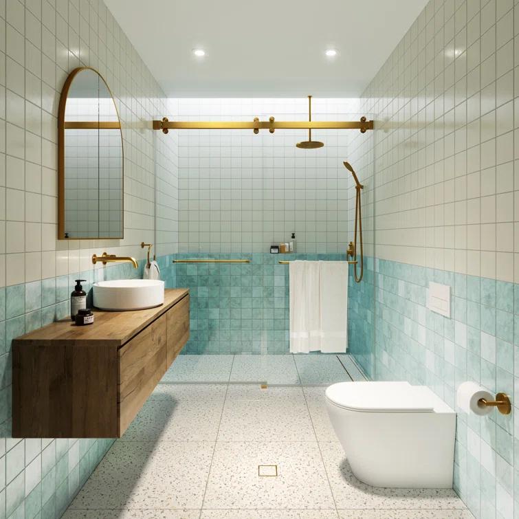 Polaris 60 in. x 78 in. Fully Frameless Sliding Bypass Shower Door