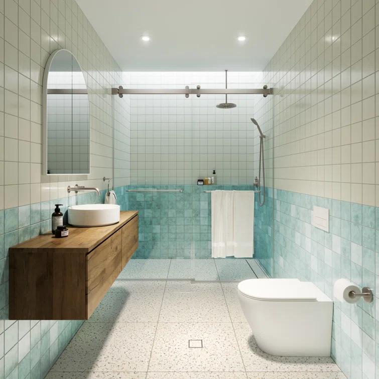 Polaris 60 in. x 78 in. Fully Frameless Sliding Bypass Shower Door