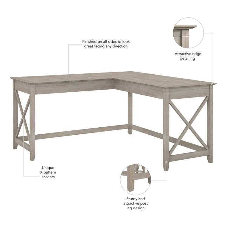 Huckins 60W L Shaped Desk