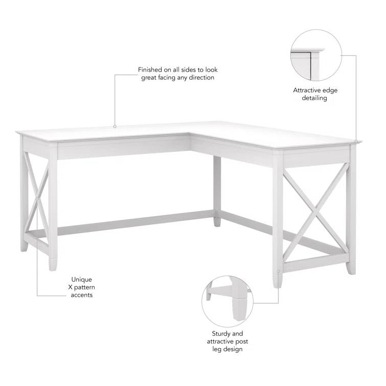 Huckins 60W L Shaped Desk