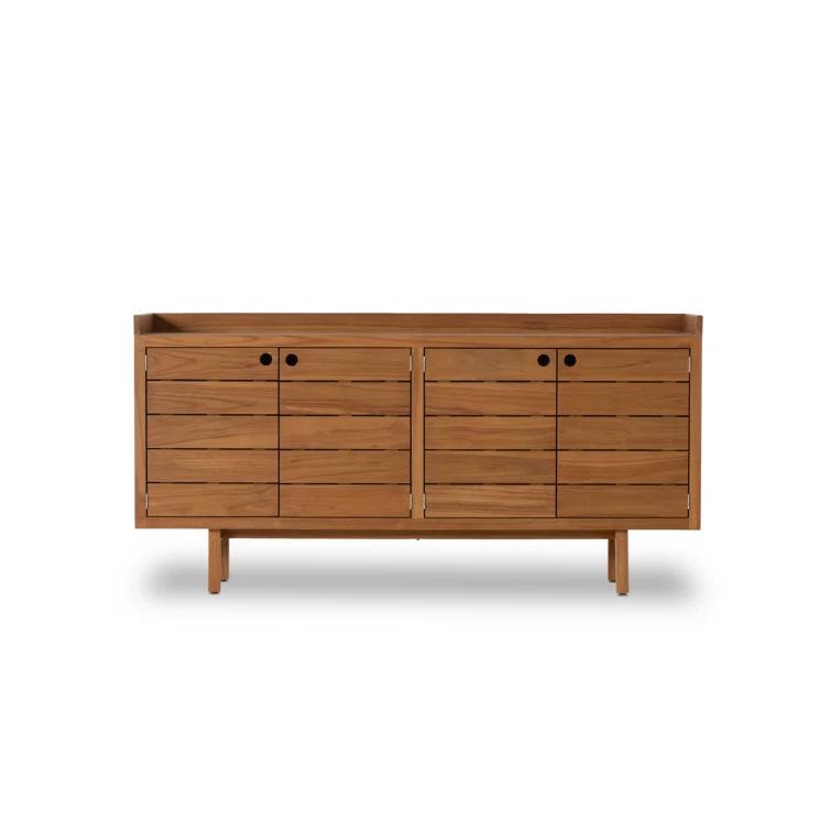 Natural Teak 70'' Outdoor Sideboard Buffet