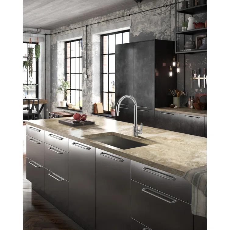 Armstrong Pull-Down Kitchen Faucet With C-Spout