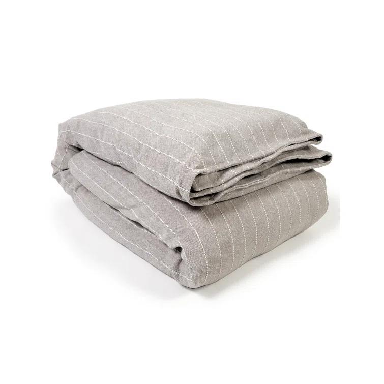 Henley Cotton Duvet by Pom Pom at Home - Oat / Queen
