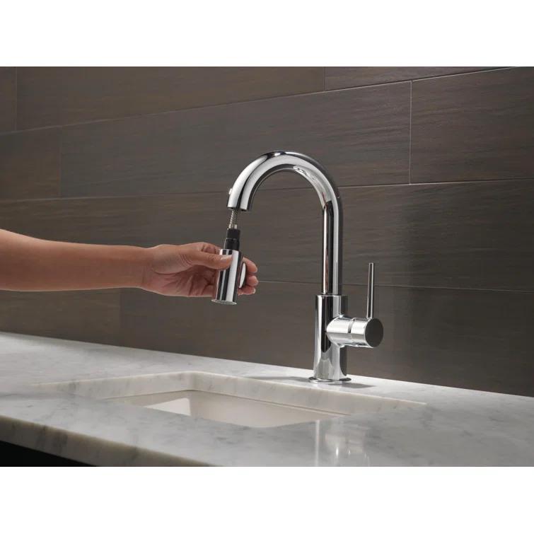 Single Handle Pull-Down Bar/Prep Kitchen Limited Swivel