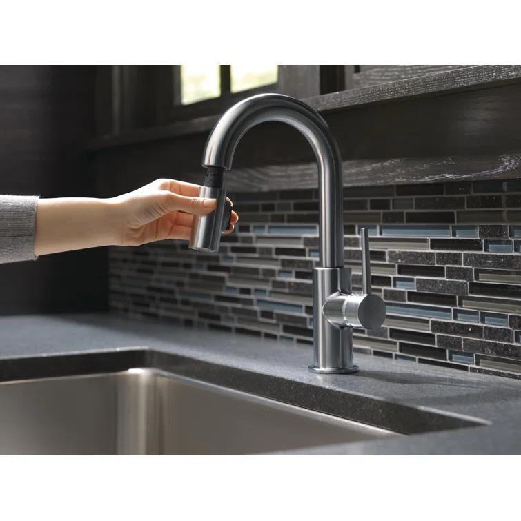 Single Handle Pull-Down Bar/Prep Kitchen Limited Swivel