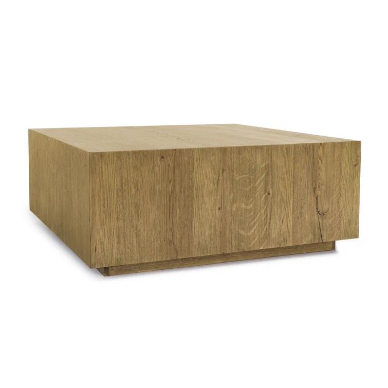 Layne 42" Light Brown Oak Square Coffee Table