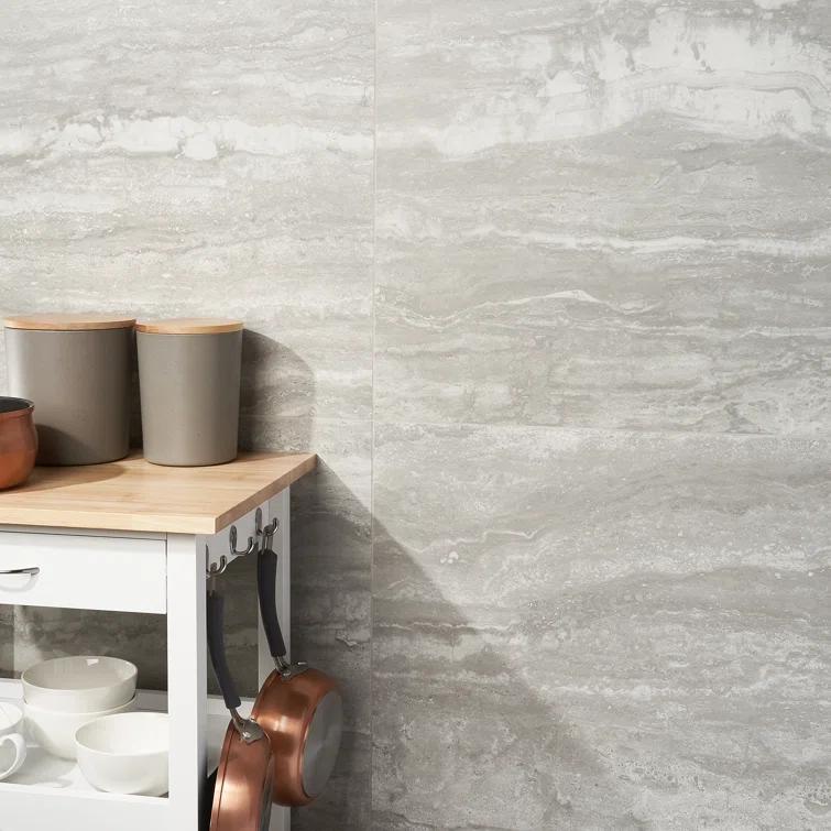 Large Format 24" x 48" Porcelain Stone Look Wall & Floor Tile