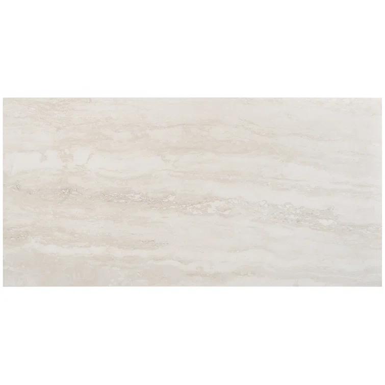 Essential Travertine 24" x 48" Porcelain Stone Look Wall & Floor Tile