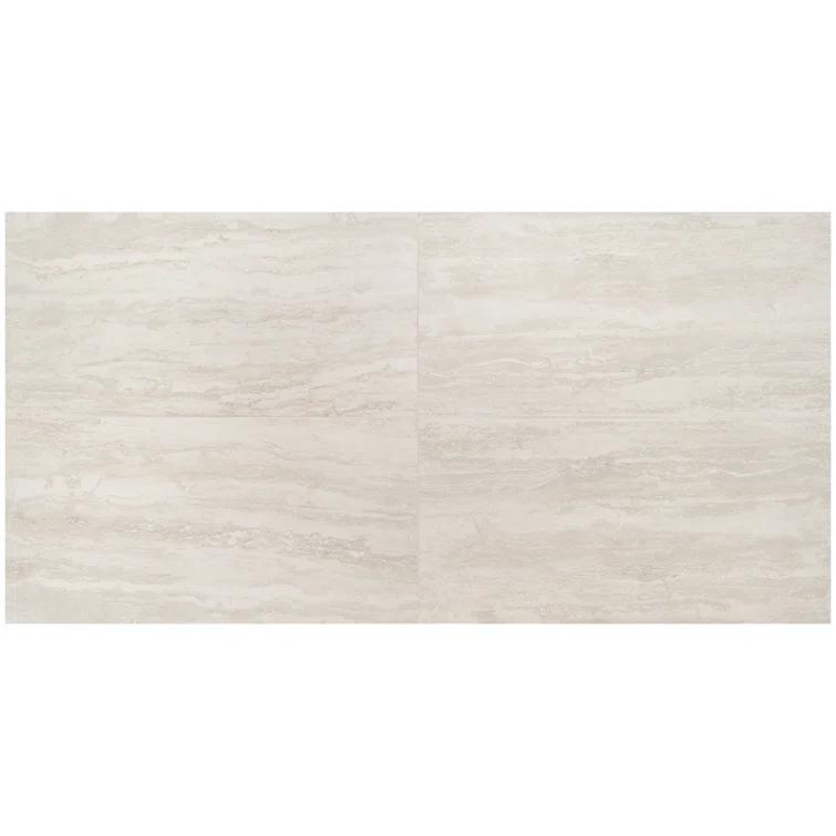 Essential Travertine 24" x 48" Porcelain Stone Look Wall & Floor Tile