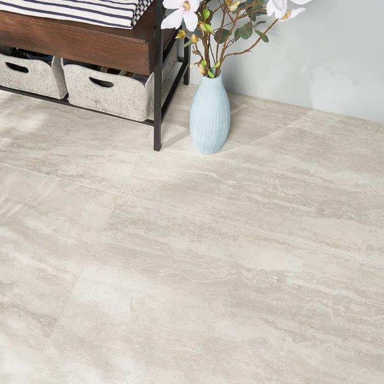 Essential Travertine 24" x 48" Porcelain Stone Look Wall & Floor Tile