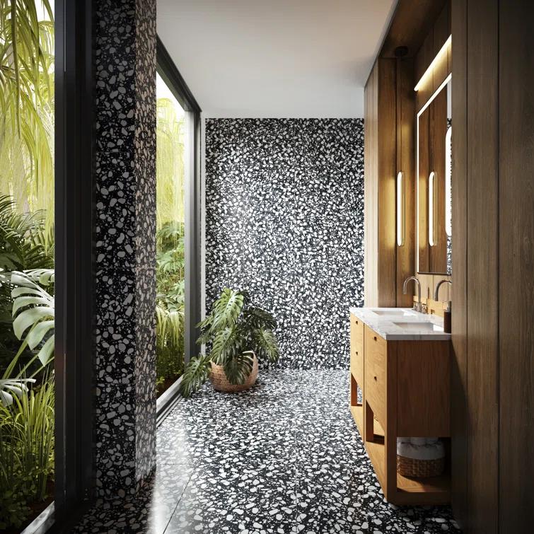 Brezza Terrazzo 23.62 in. x 23.62 in. Honed Terrazzo Floor and Wall Tile (3.87 Sq. Ft. / Each)