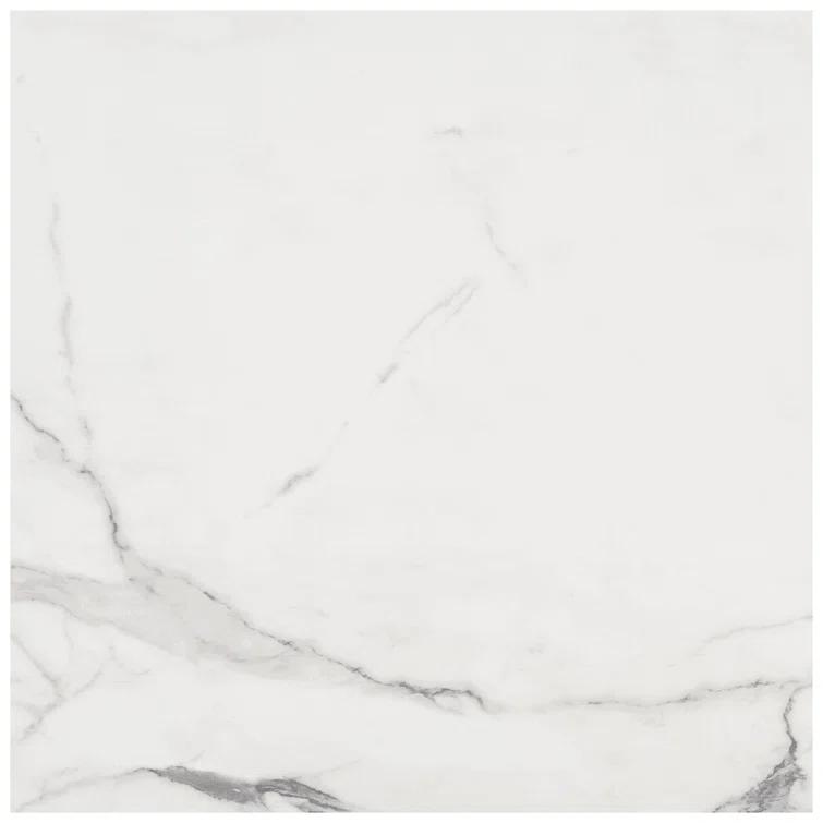 24" x 24" Polished Marble Look Porcelain Floor and Wall Tile (15.5 Sq. Ft. / Case)