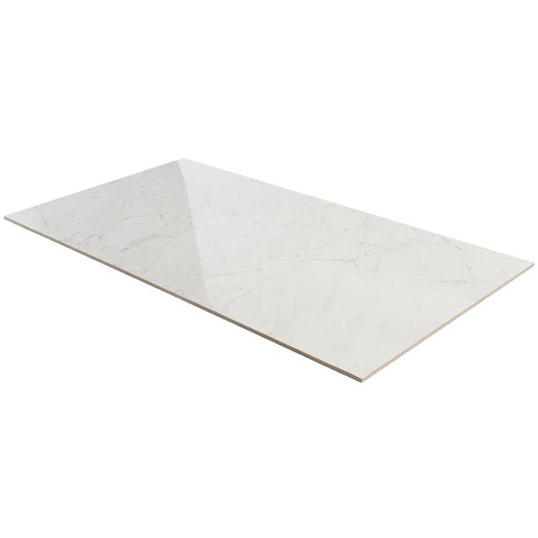 Saroshi 24" x 47" Polished Marble Look Porcelain Floor and Wall Tile (15.5 Sq. Ft. / Case)