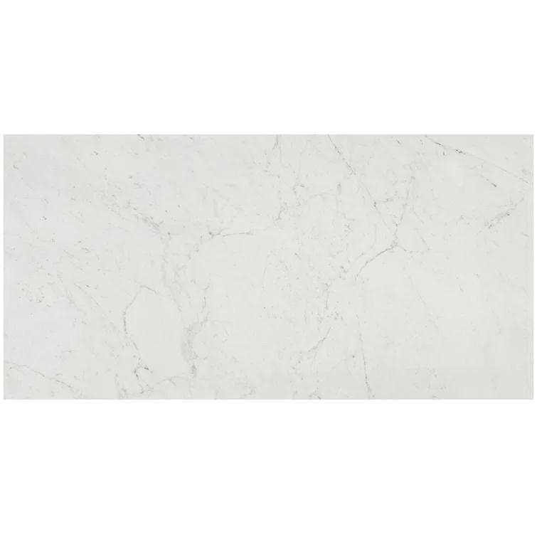 Saroshi 24" x 47" Polished Marble Look Porcelain Floor and Wall Tile (15.5 Sq. Ft. / Case)
