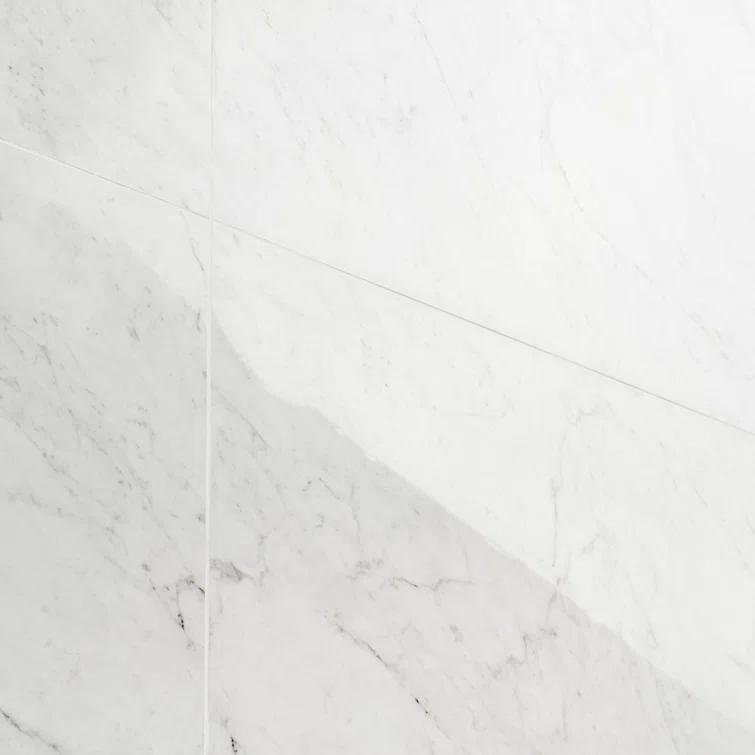 Saroshi 24" x 47" Polished Marble Look Porcelain Floor and Wall Tile (15.5 Sq. Ft. / Case)