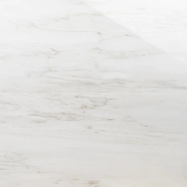 Large Format 24" x 47" Polished Marble Look Porcelain Floor and Wall Tile (15.5 Sq. Ft. / Case)
