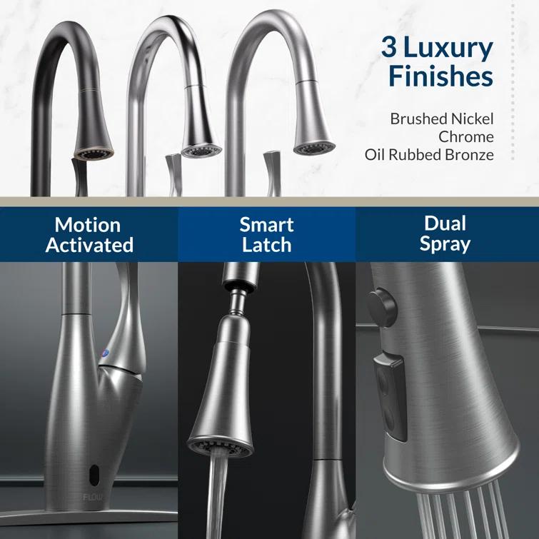 Touchless Pull Down Single Handle Kitchen Faucet