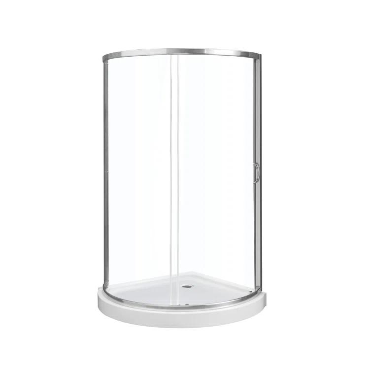 OVE Decors Breeze 44 in. Round Shower Kit w/ Clear, Base