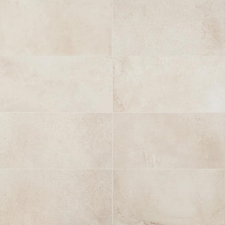 12" x 24" Porcelain Concrete Look Wall & Floor Tile