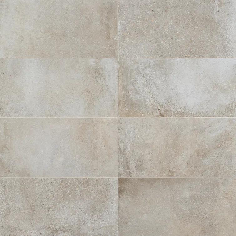12" x 24" Porcelain Concrete Look Wall & Floor Tile