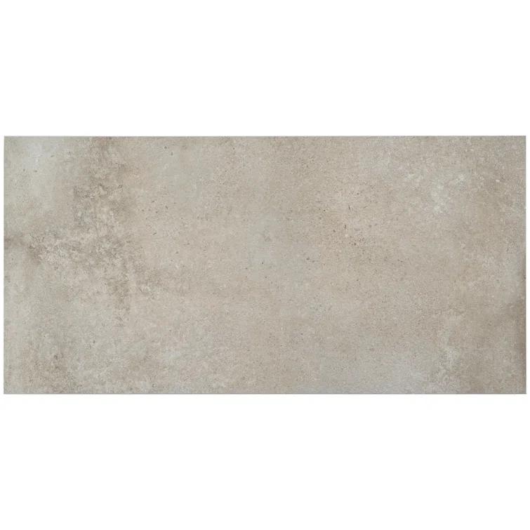 12" x 24" Porcelain Concrete Look Wall & Floor Tile