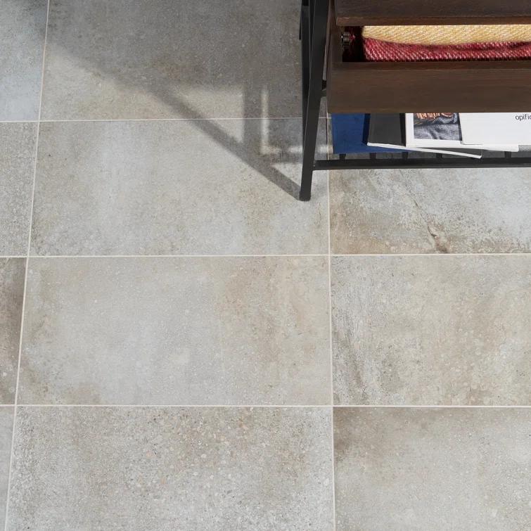 12" x 24" Porcelain Concrete Look Wall & Floor Tile
