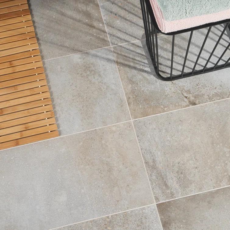 12" x 24" Porcelain Concrete Look Wall & Floor Tile