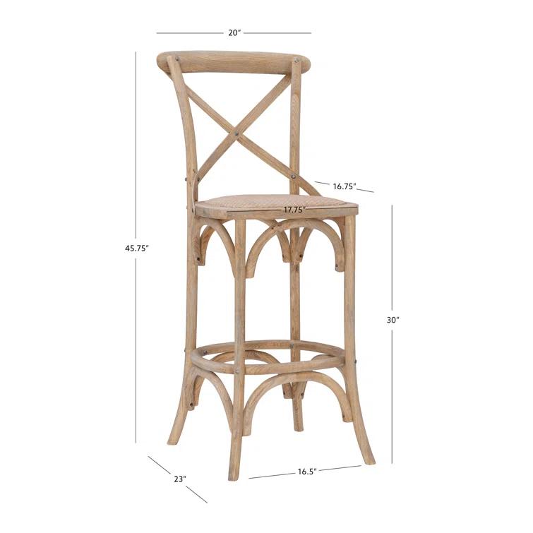 Modway Modway The Gray Barn Hidden Hill Elm Wood Barstool