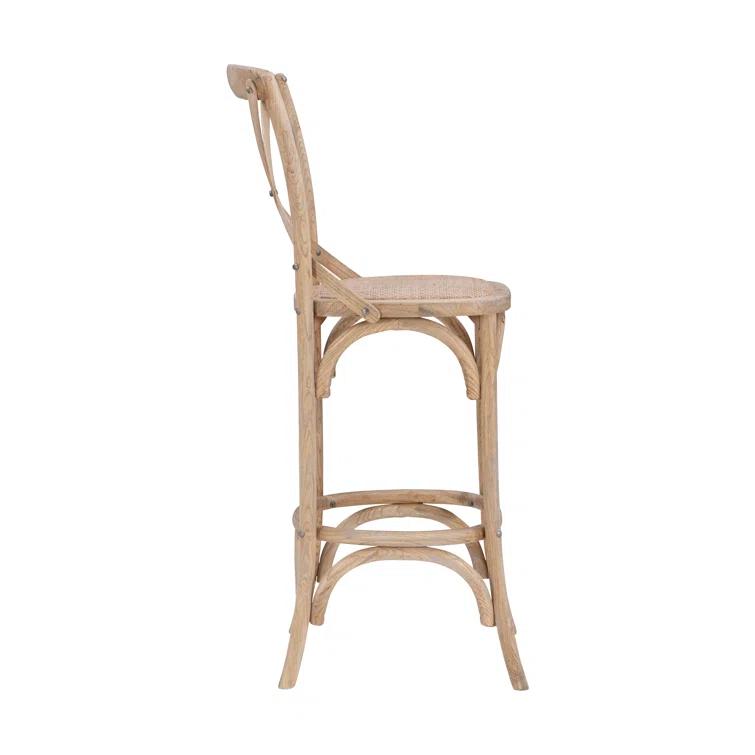 Modway Modway The Gray Barn Hidden Hill Elm Wood Barstool