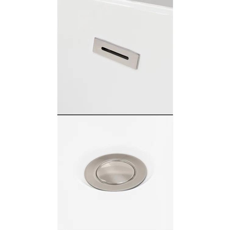 Dorrit 66" x 32" Freestanding Soaking Acrylic Bathtub