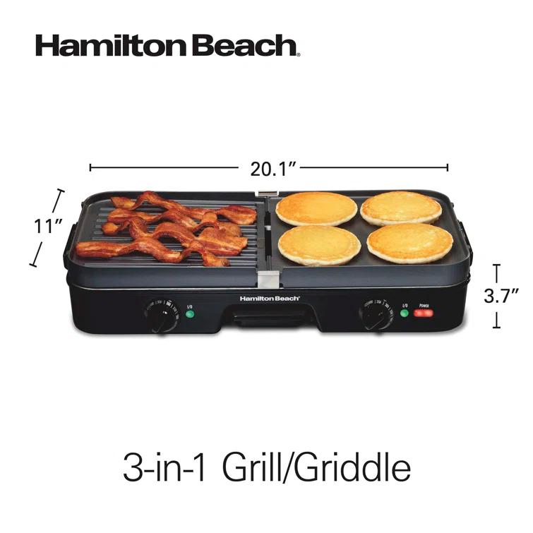 Hamilton Beach Hamilton Beach® 3-in-One Grill/Griddle