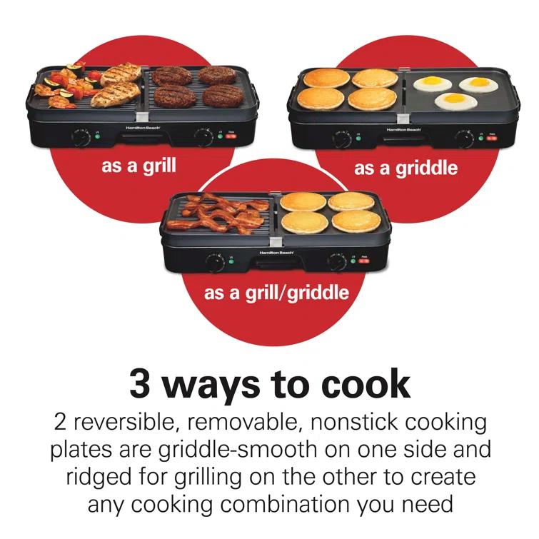 Hamilton Beach Hamilton Beach® 3-in-One Grill/Griddle
