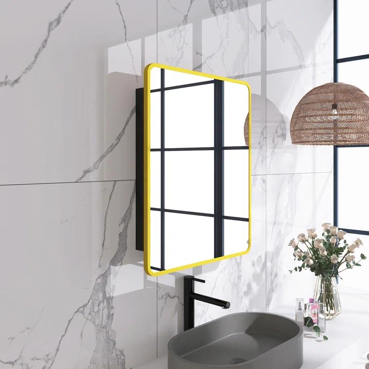 Medicine Cabinet with Mirror 2 Shelves