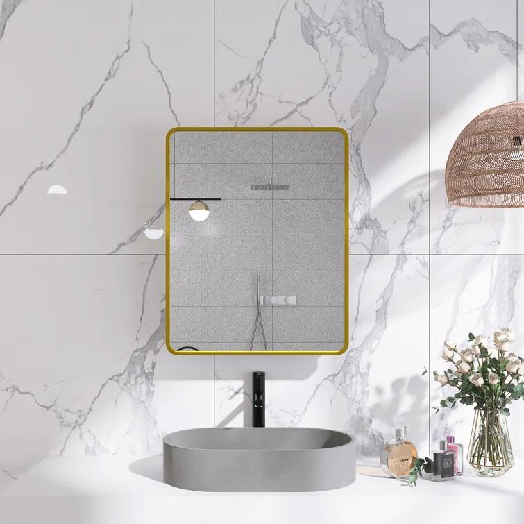 Medicine Cabinet with Mirror 2 Shelves