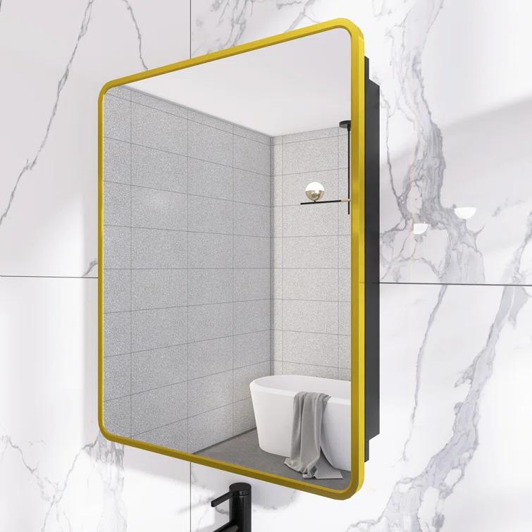 Medicine Cabinet with Mirror 2 Shelves