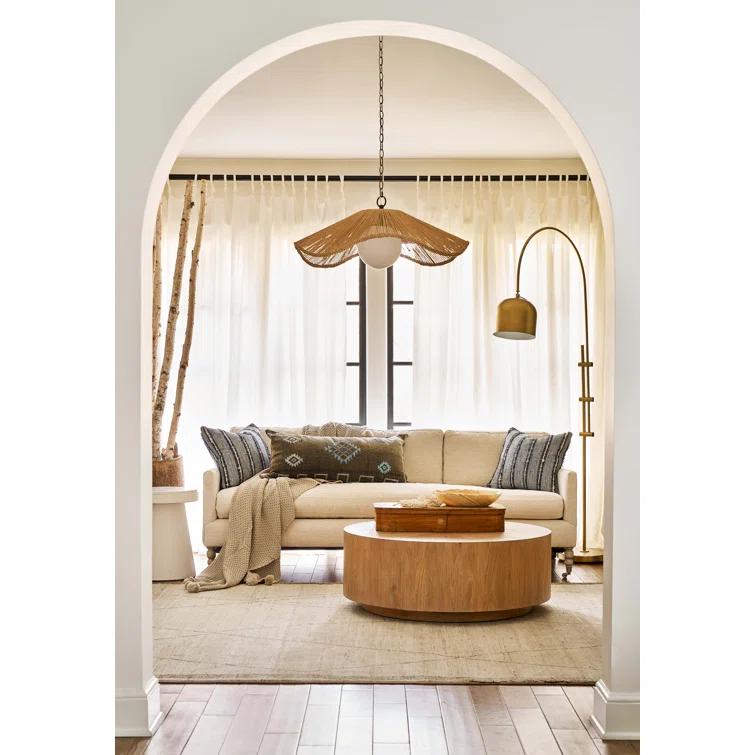 Coastal Living Weekender Cocktail Table in Natural Tan Weathered Oak