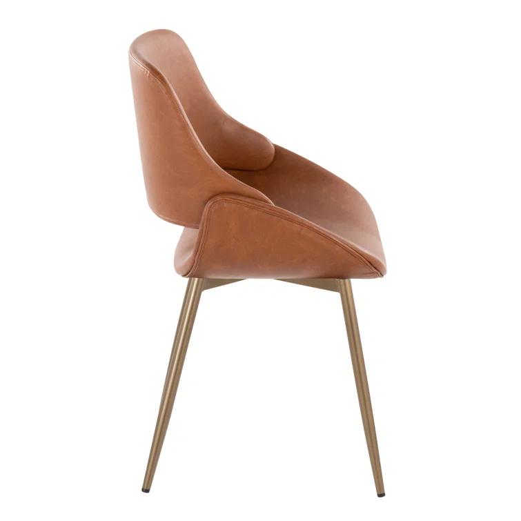 19.25'' H Faux Leather Upholstered Side Chair