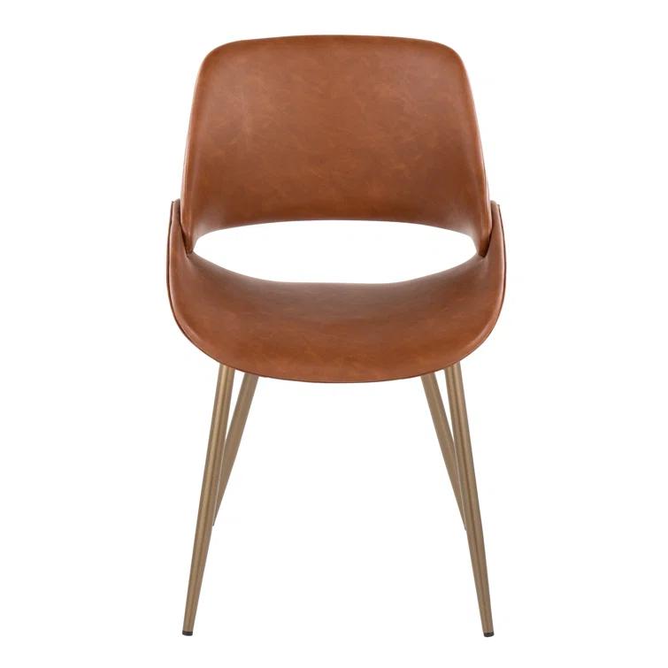 19.25'' H Faux Leather Upholstered Side Chair