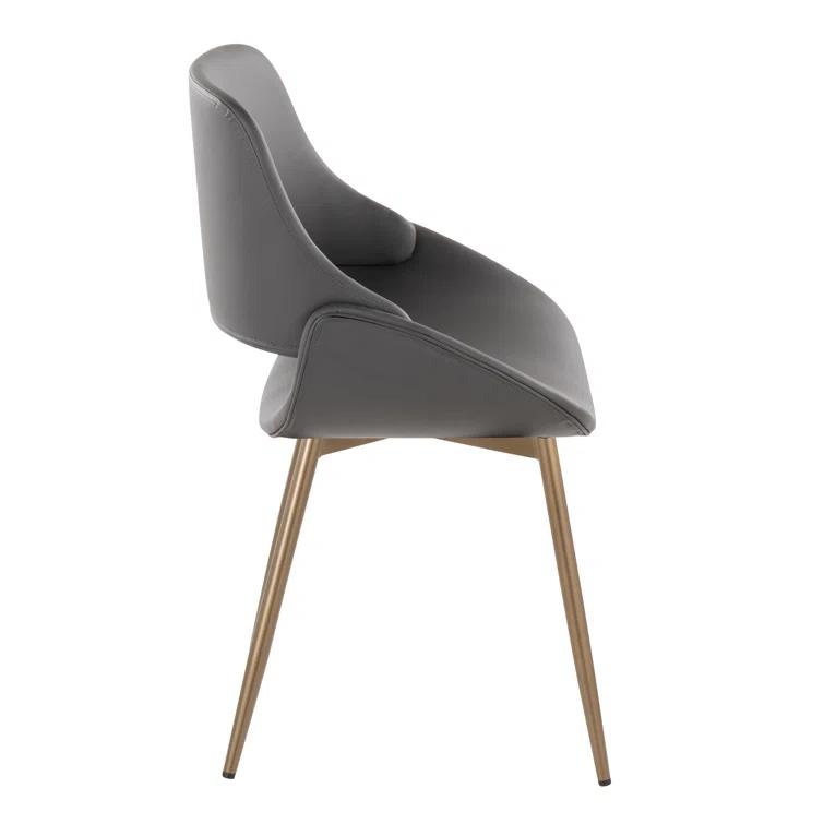 19.25'' H Faux Leather Upholstered Side Chair