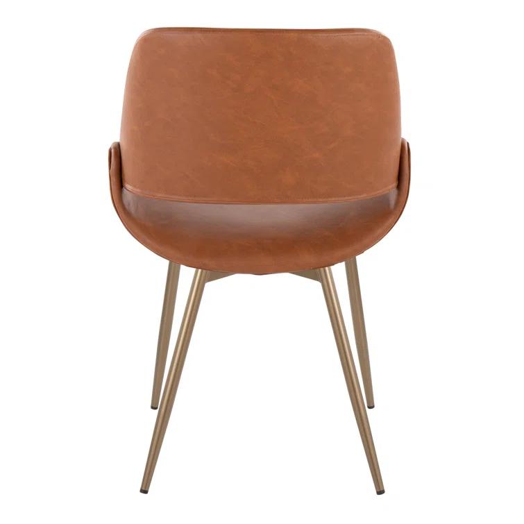 19.25'' H Faux Leather Upholstered Side Chair