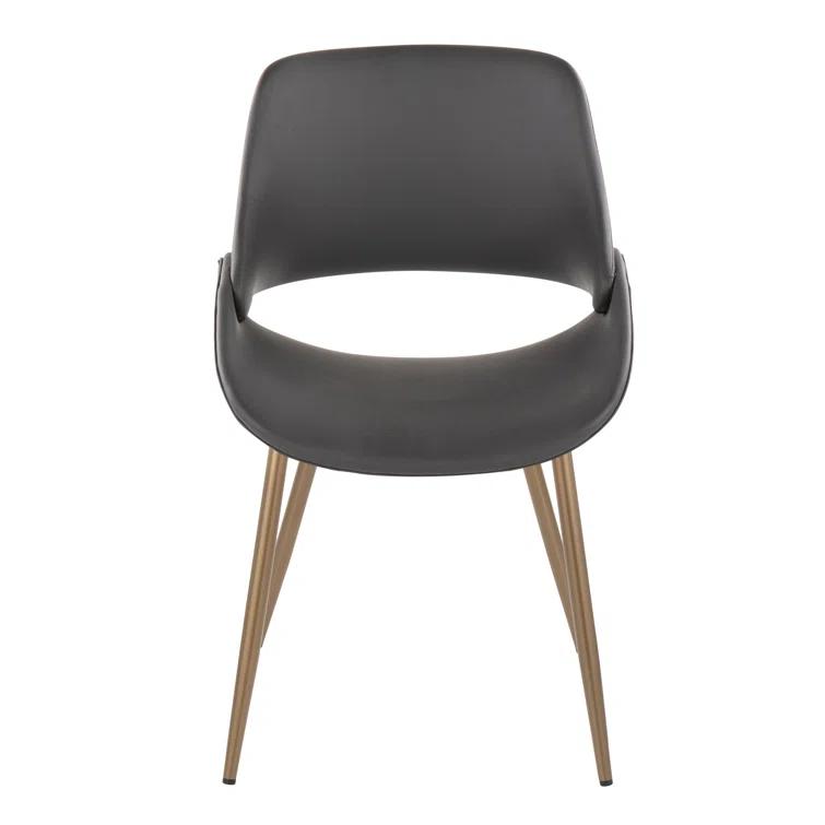 19.25'' H Faux Leather Upholstered Side Chair