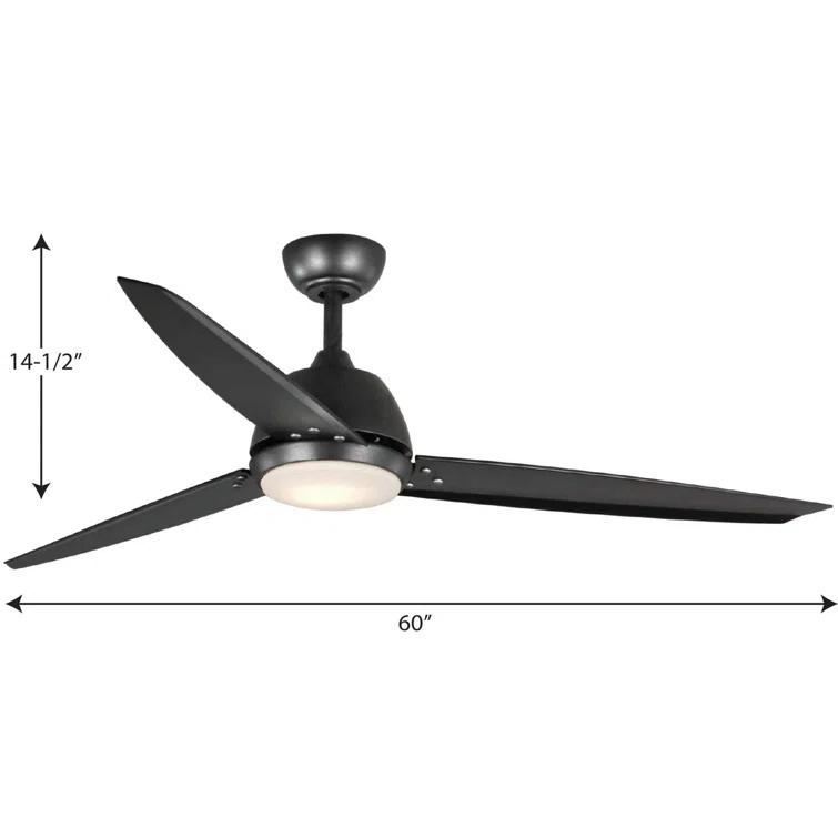 Ivy Bronx Vickey 60'' Ceiling Fan with LED Lights