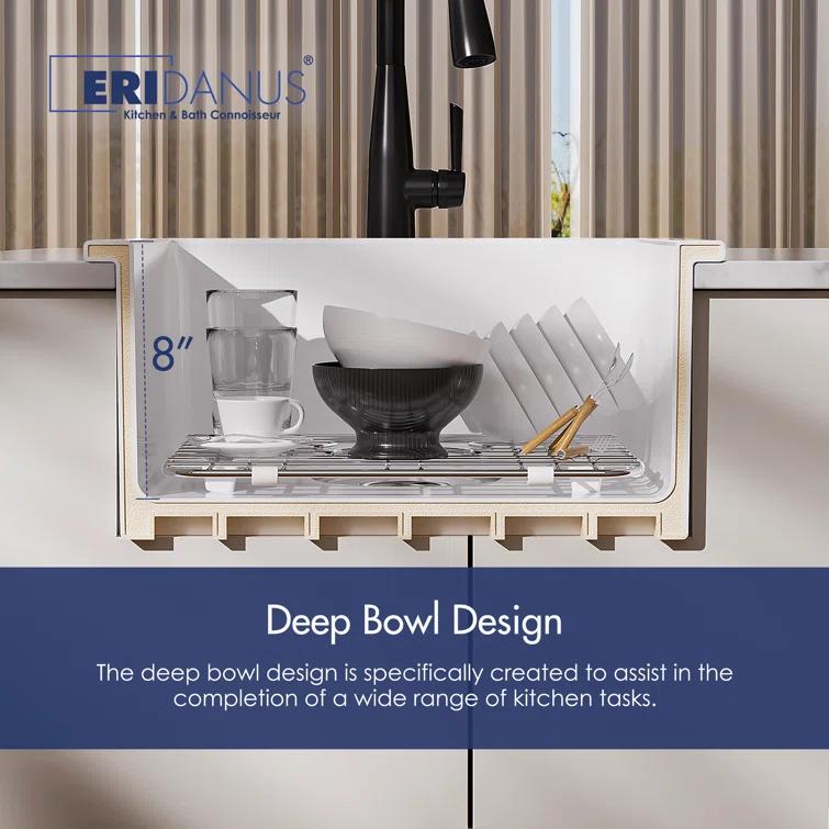 Oslo 18" W Square Dual Mount (Undermount/Drop-in) Bar/Prep Kitchen Sink