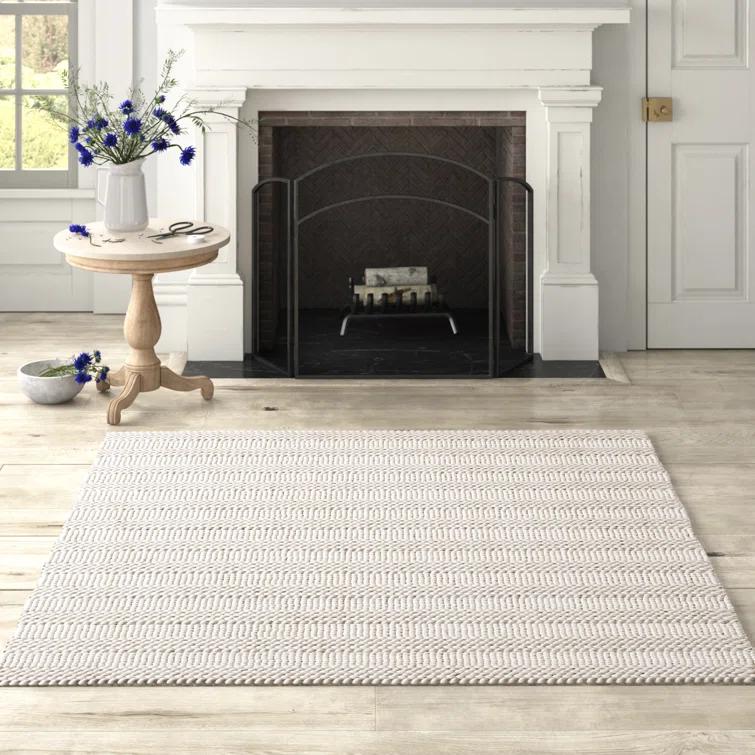 Natural Fiber NF212 Hand Woven Indoor Area Rug - Bleach - 6'x6' - Safavieh